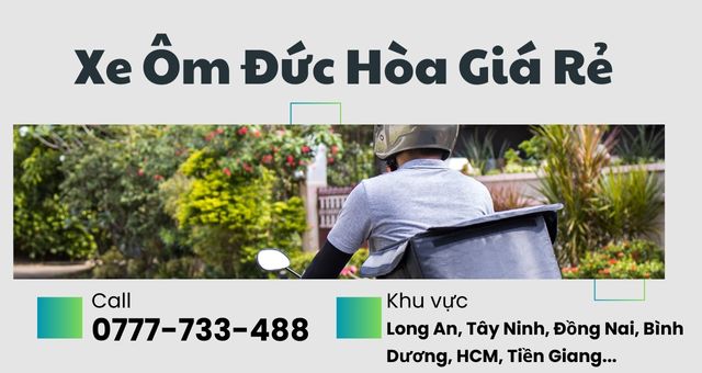 Đặt Xe Ôm Đức Hòa - Gọi Ngay Hotline 0777733488